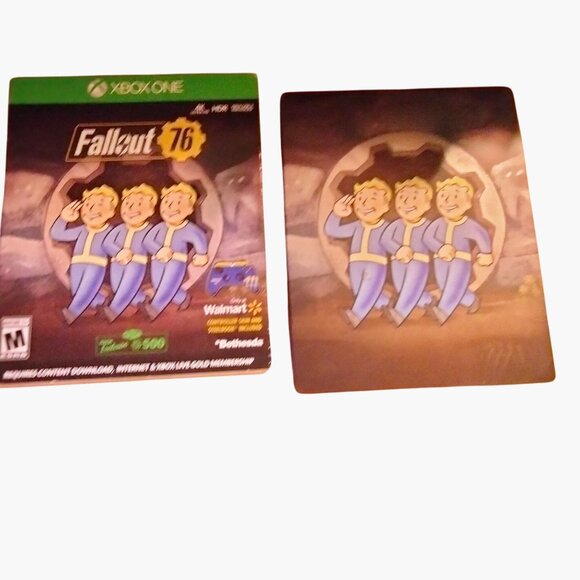 Fallout 76 Xbox One Game Disc Bethesda Steelbook Case - Picture 6 of 8